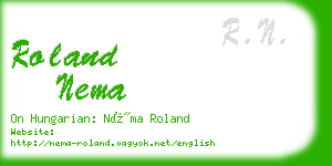 roland nema business card